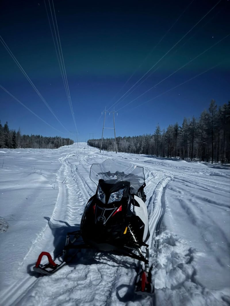 Northern Lights Snowmobile Trip in Rovaniemi, photo 2