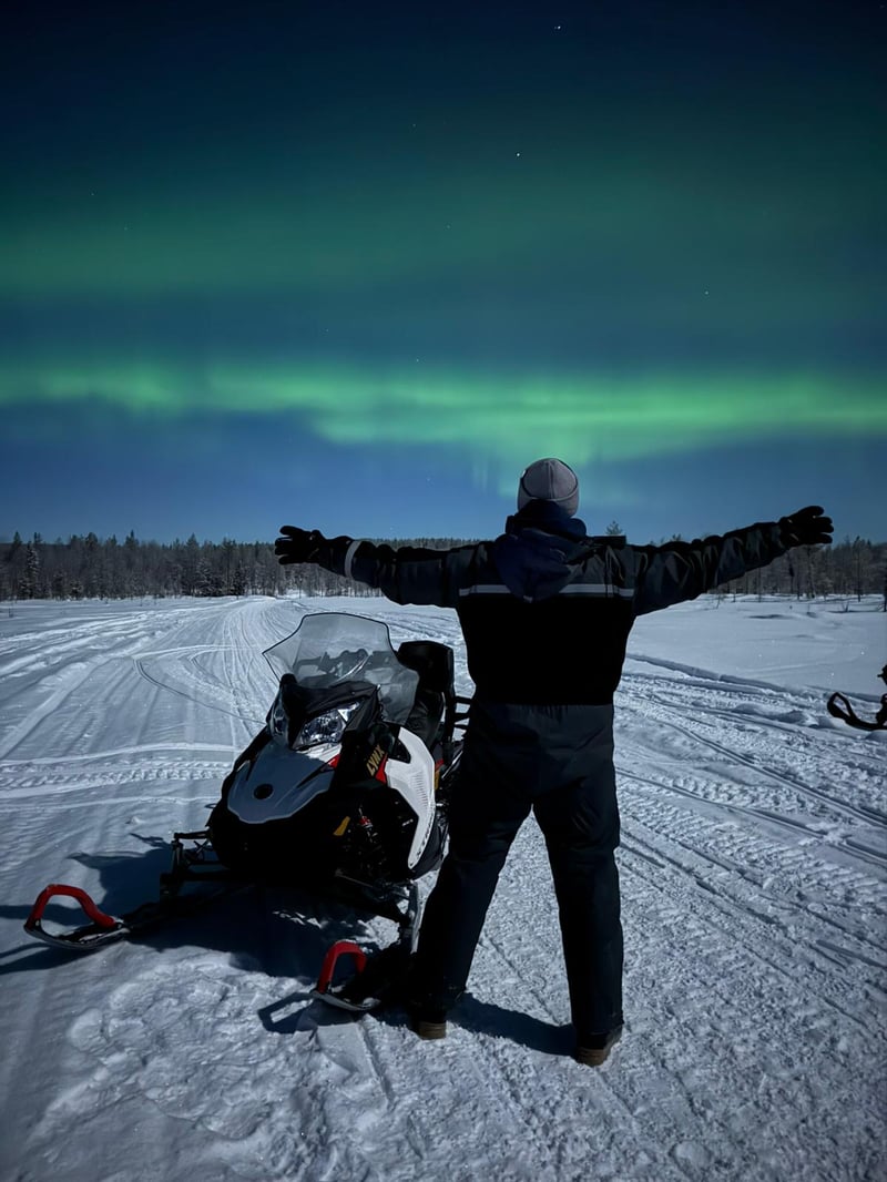 Northern Lights Snowmobile Trip in Rovaniemi, photo 4