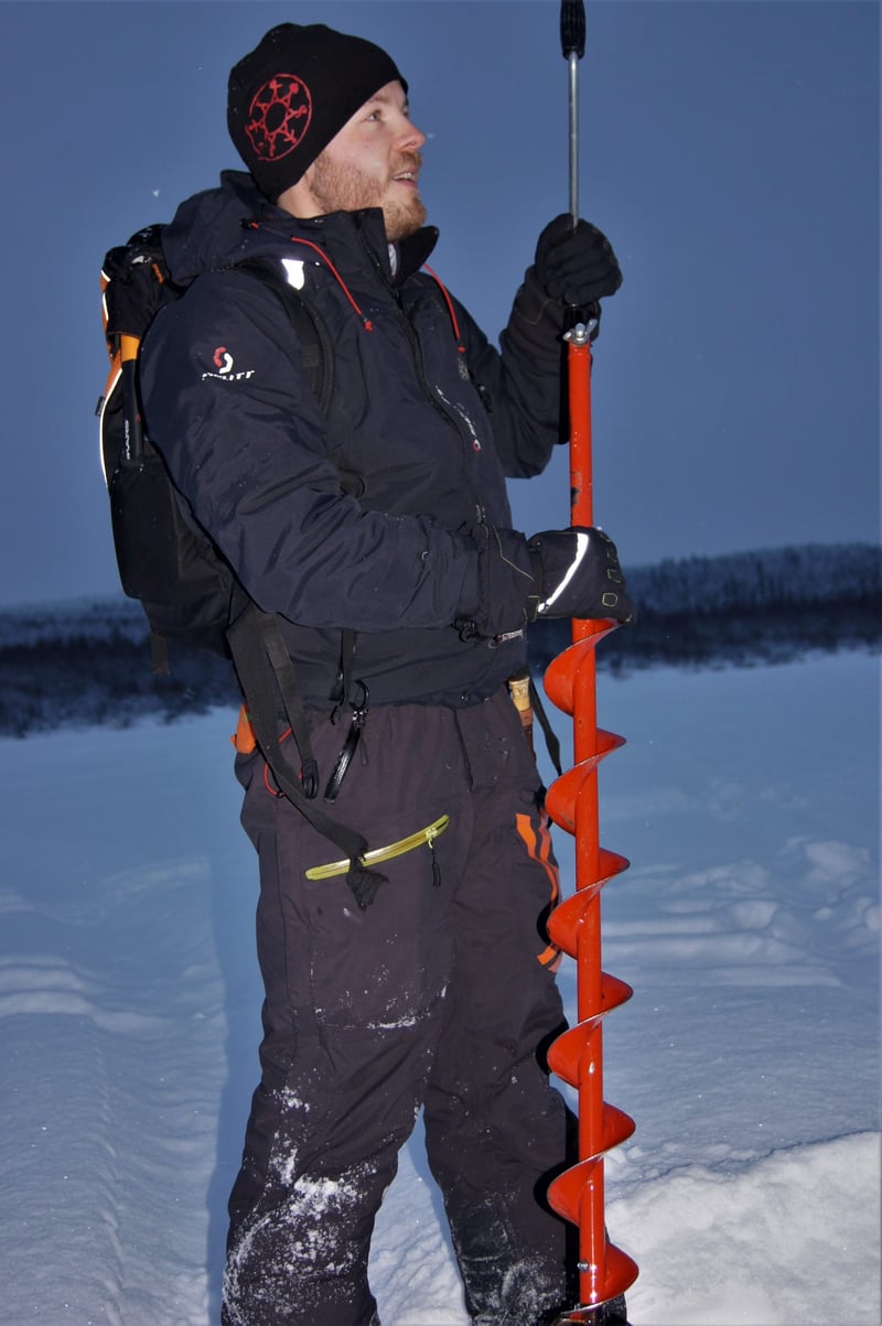 Fisherman’s Luck Snowmobile Ice Fishing in Rovaniemi, photo 5