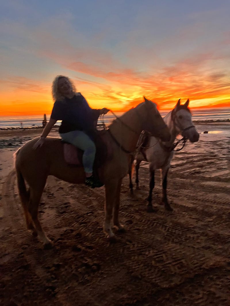 Sunset Horse Riding on Tamraght Beach, photo 4