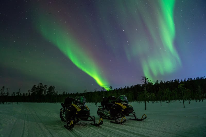 Evening Snowmobiles in Levi, photo 5