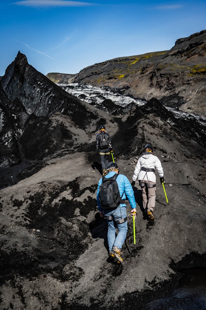 Midnight Glacier Hiking at Sólheimajökull in South Iceland, photo 3