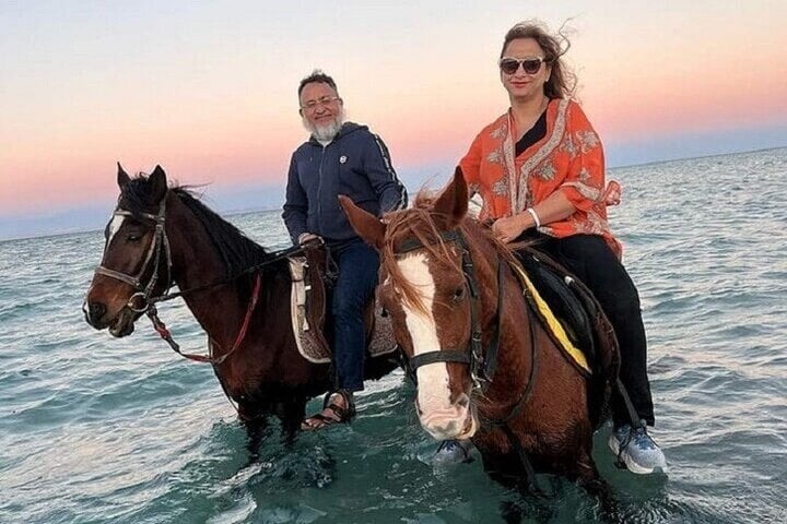 Swimming by Horse: 3 Hours on Beach and Desert with Transfer in Hurghada, photo 5