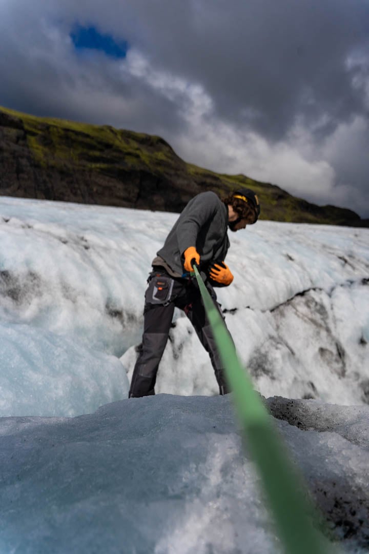 Midnight Glacier Hiking at Sólheimajökull in South Iceland, photo 5