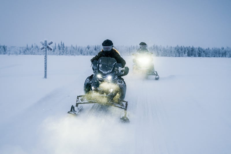 Ice Fishing with Snowmobiles in Levi, foto 3