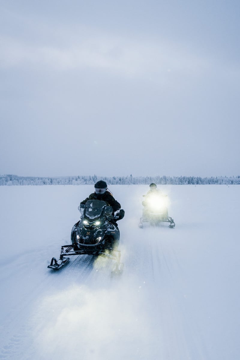 Ice Fishing with Snowmobiles in Levi, foto 5