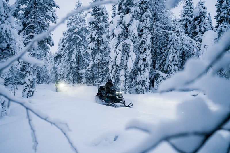 Evening Snowmobiles in Levi, photo 2