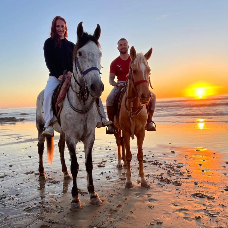 Sunset Horse Riding on Tamraght Beach, photo 2