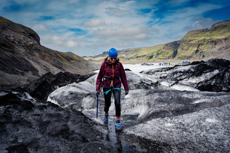 Midnight Glacier Hiking at Sólheimajökull in South Iceland, photo 2