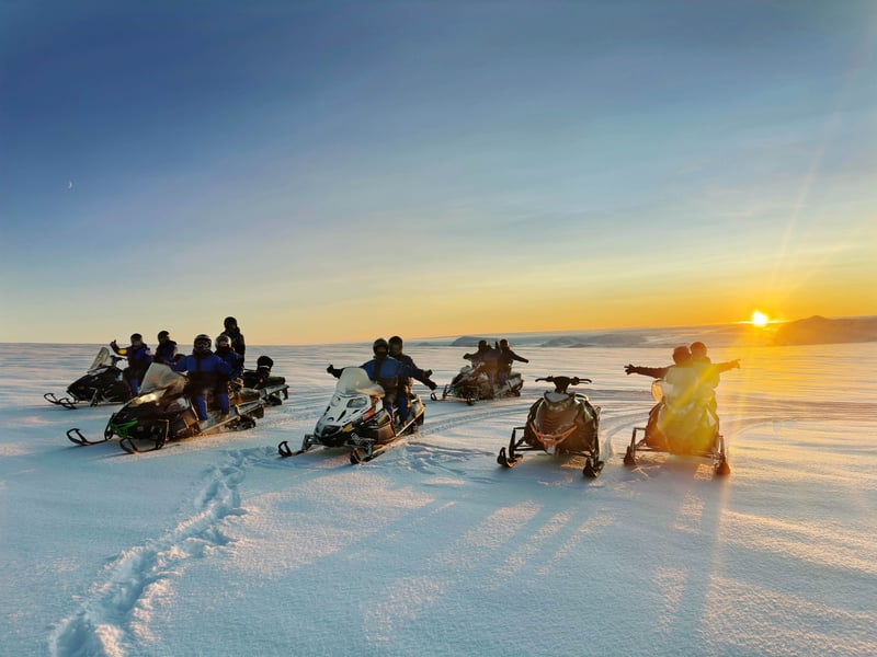 Tour in motoslitta sul ghiacciaio Langjökull a Reykjavik, foto 3