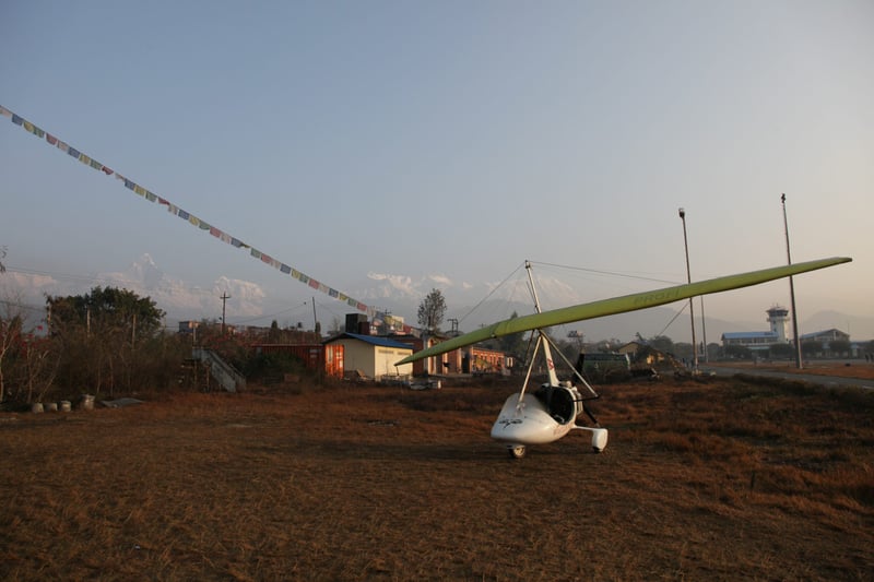 Ultra Light Flight above the Clouds from Pokhara, photo 3