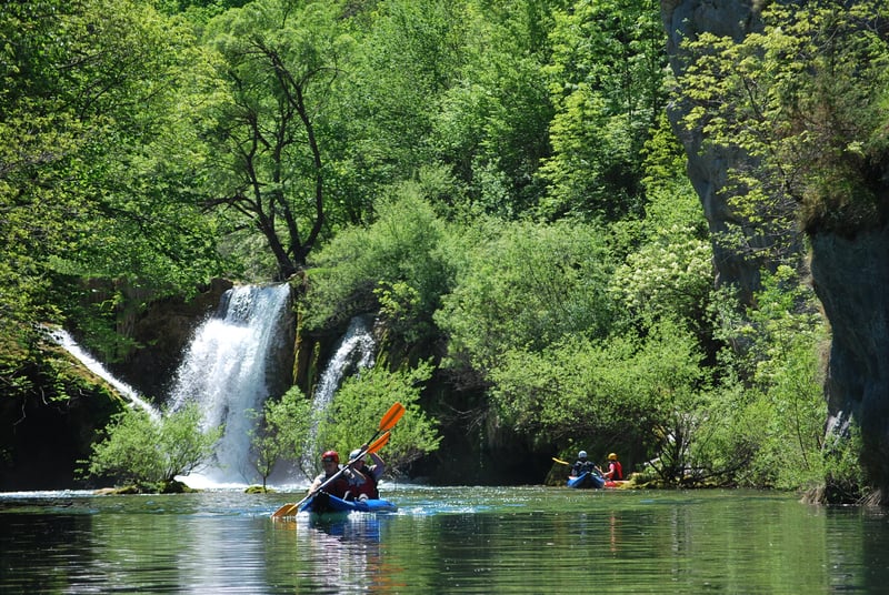 Kayak en el cañón de Mrežnica, foto 5