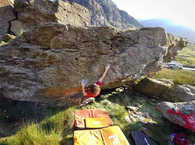 Outdoor Guided Bouldering Coaching in North Wales gallery 6