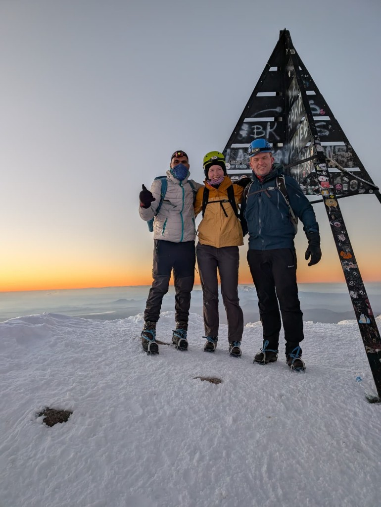 Jacob and Omar on the Toubkal ascent