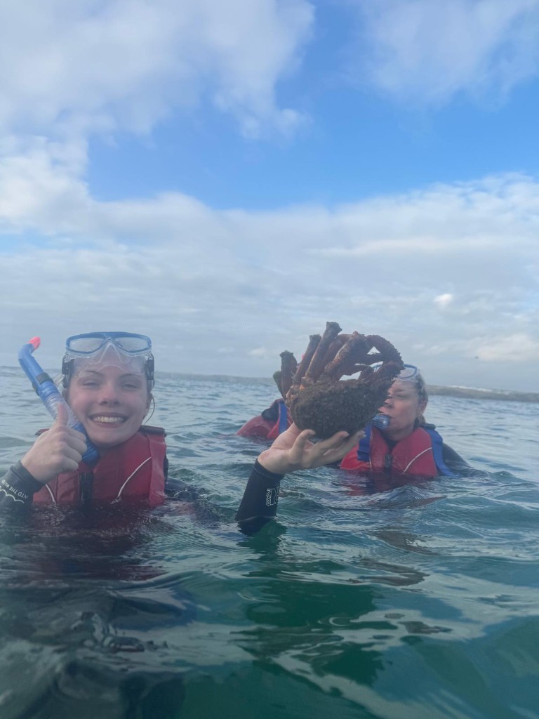 Jacqui's snorkelling adventure off Newquay