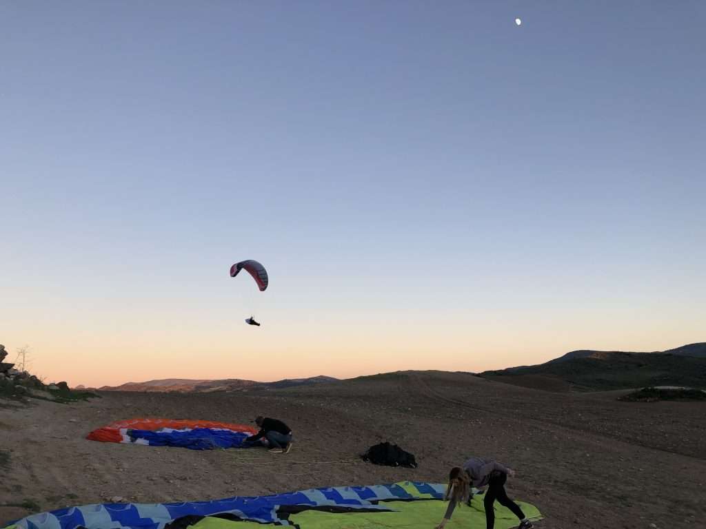 Evening flying in algodonales