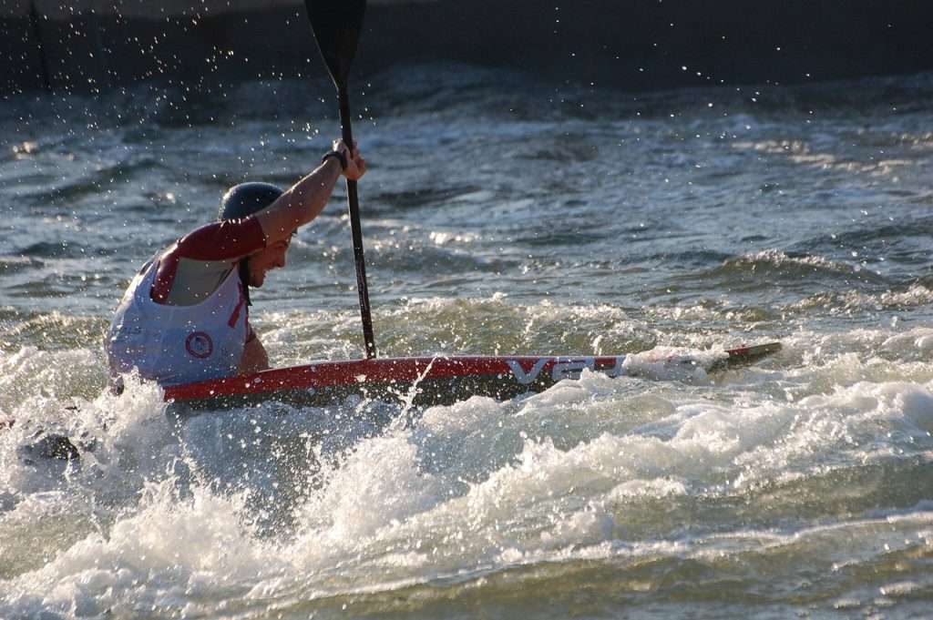Kayaking is a great workout 