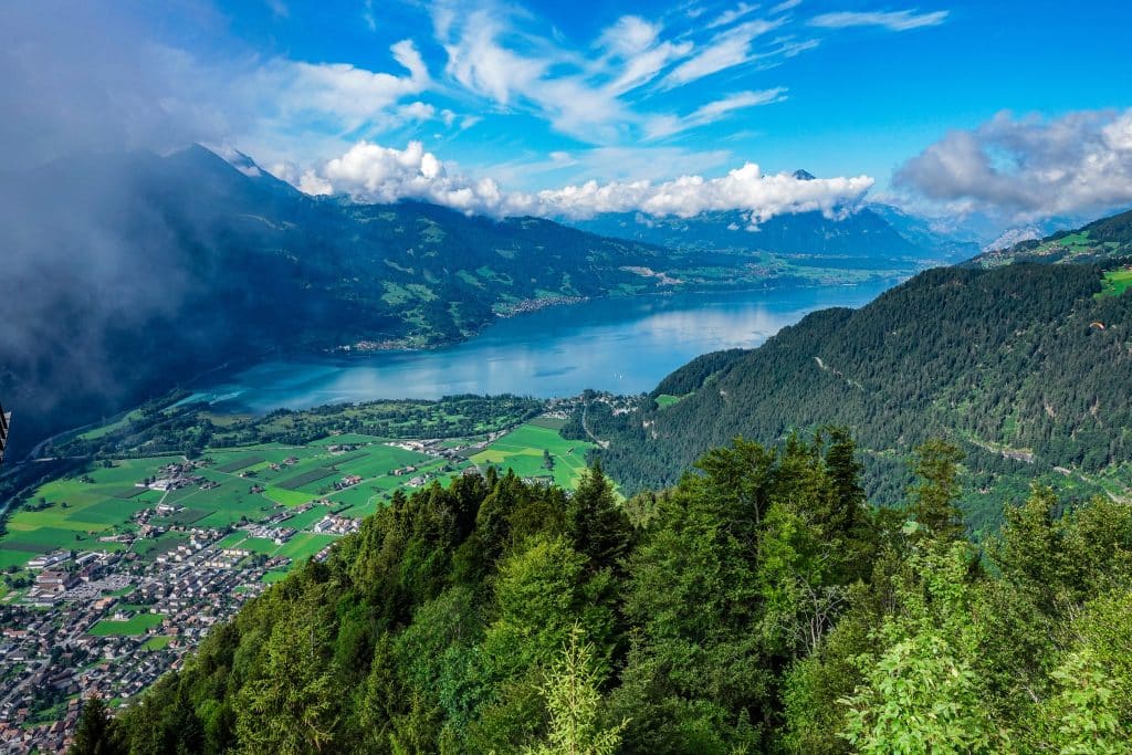 Paragliding in interlaken switzerland