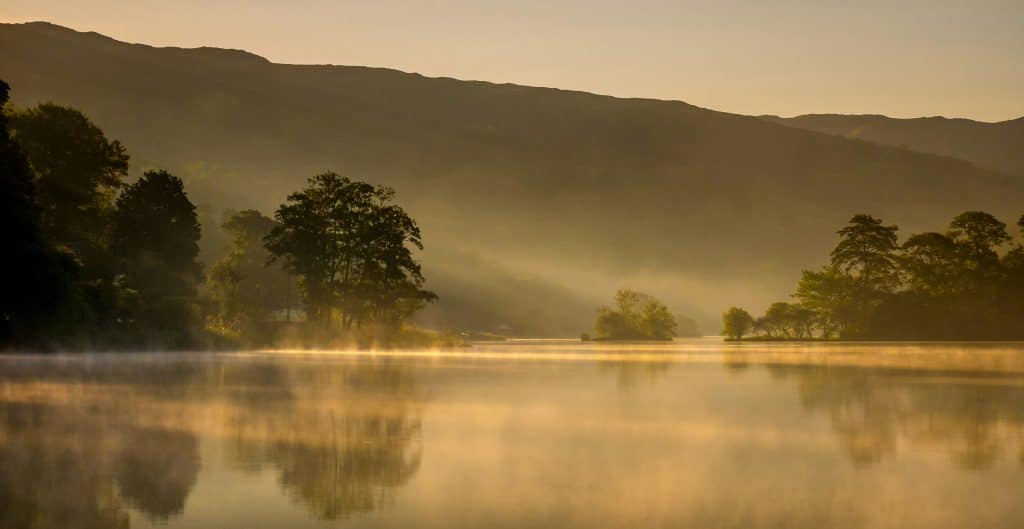 Wild swimming in  Rydal Water