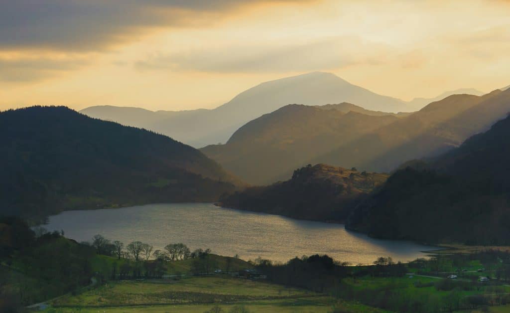 Wild swimming in Llyn Gwynant