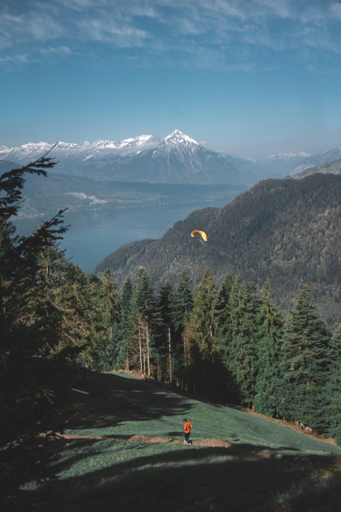 Paragliding in mountains - adventuro