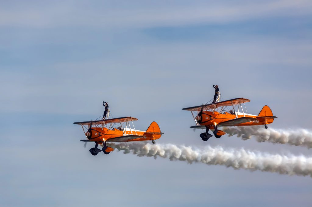 Wing Walking adrenaline fueled activity