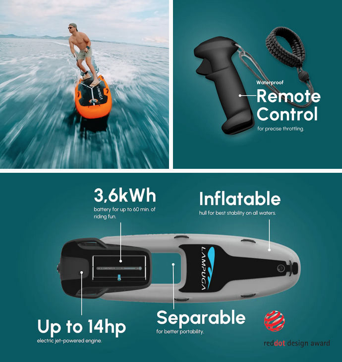 Lampuga Air Electric Surfboard Features