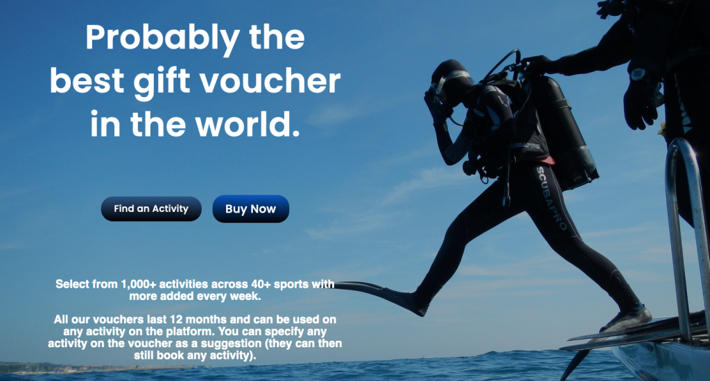 Scuba Diving Gift Voucher adventuro