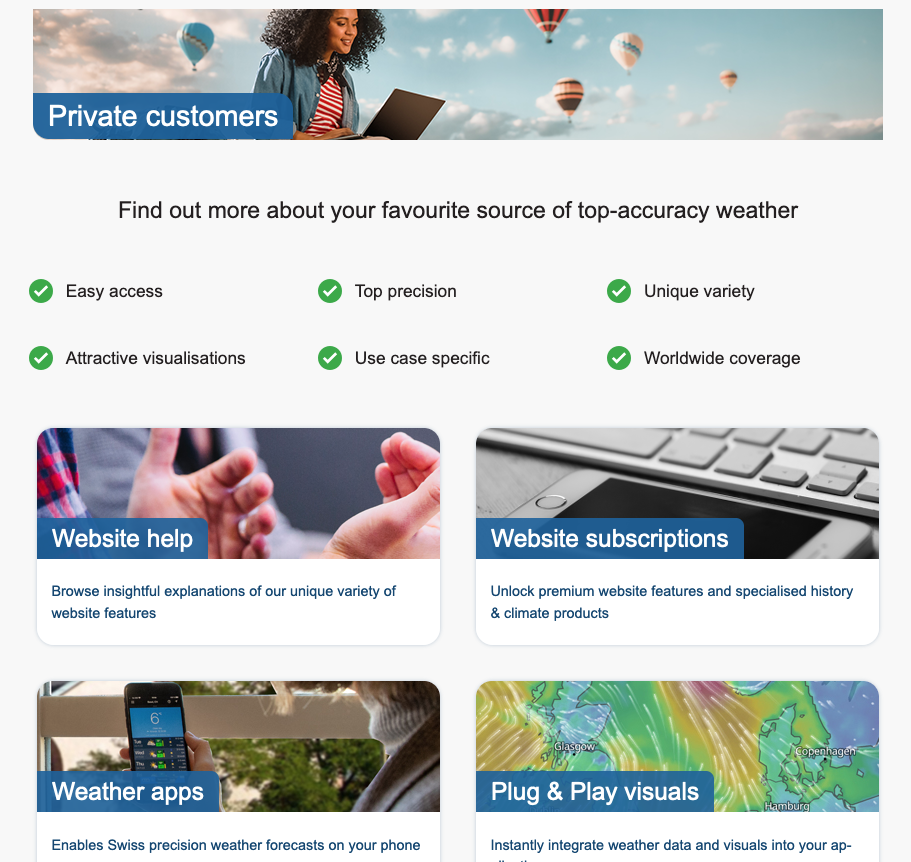 meteoblue app feature summary