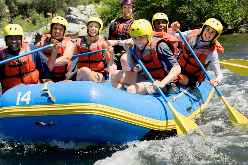 group white water rafting