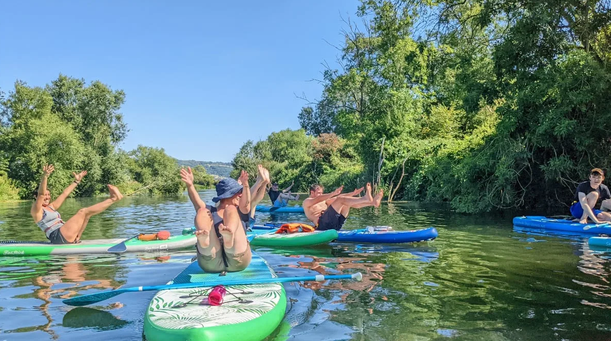 SUP Yoga on the River Avon in Worcestershire, photo 3