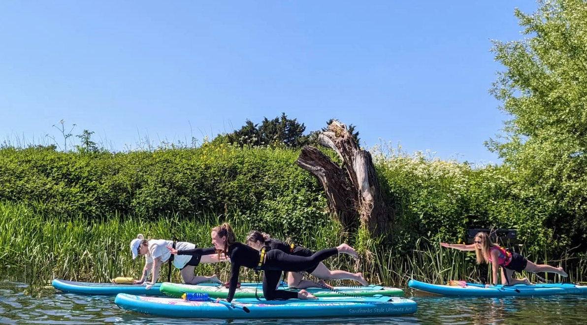 SUP Yoga on the River Avon in Worcestershire gallery 2