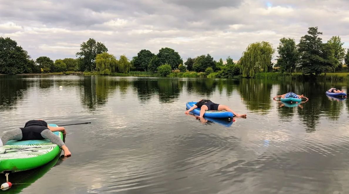 SUP Yoga on the River Avon in Worcestershire gallery 3