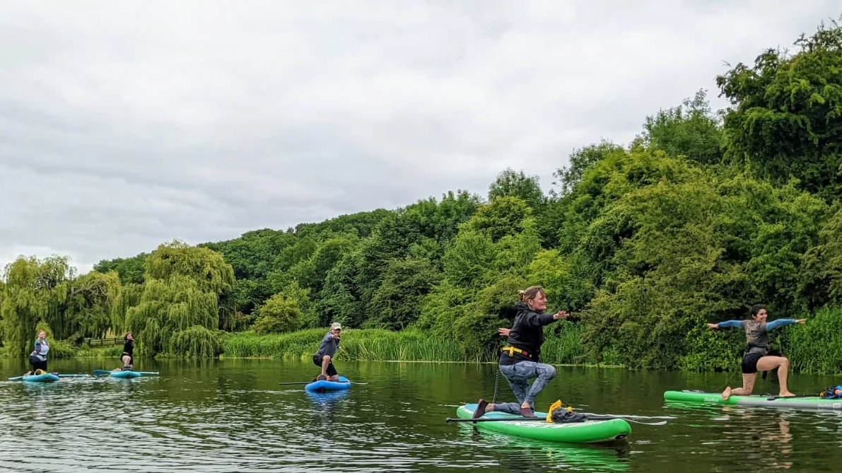 SUP Yoga on the River Avon in Worcestershire gallery 4