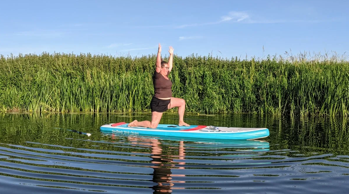 SUP Yoga on the River Avon in Worcestershire gallery 6