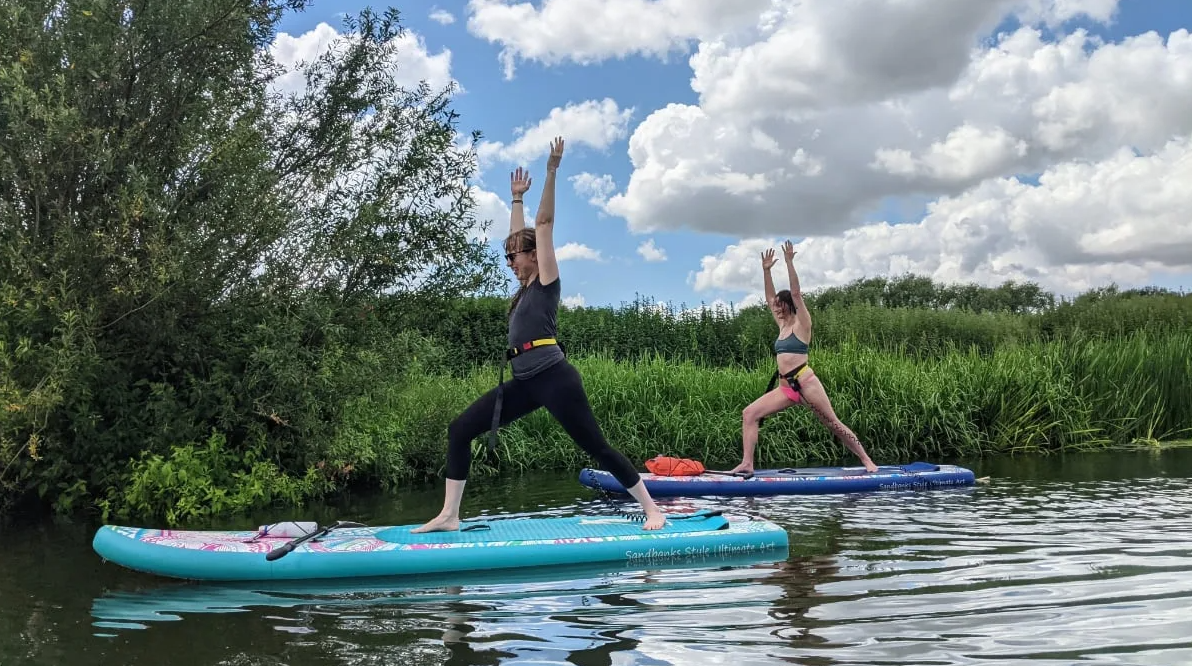 SUP Yoga on the River Avon in Worcestershire gallery 7