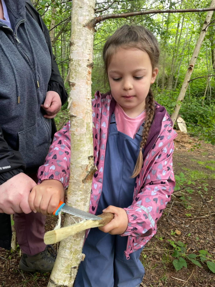 Family Bushcraft Adventure Lesson in Wrexham gallery 2