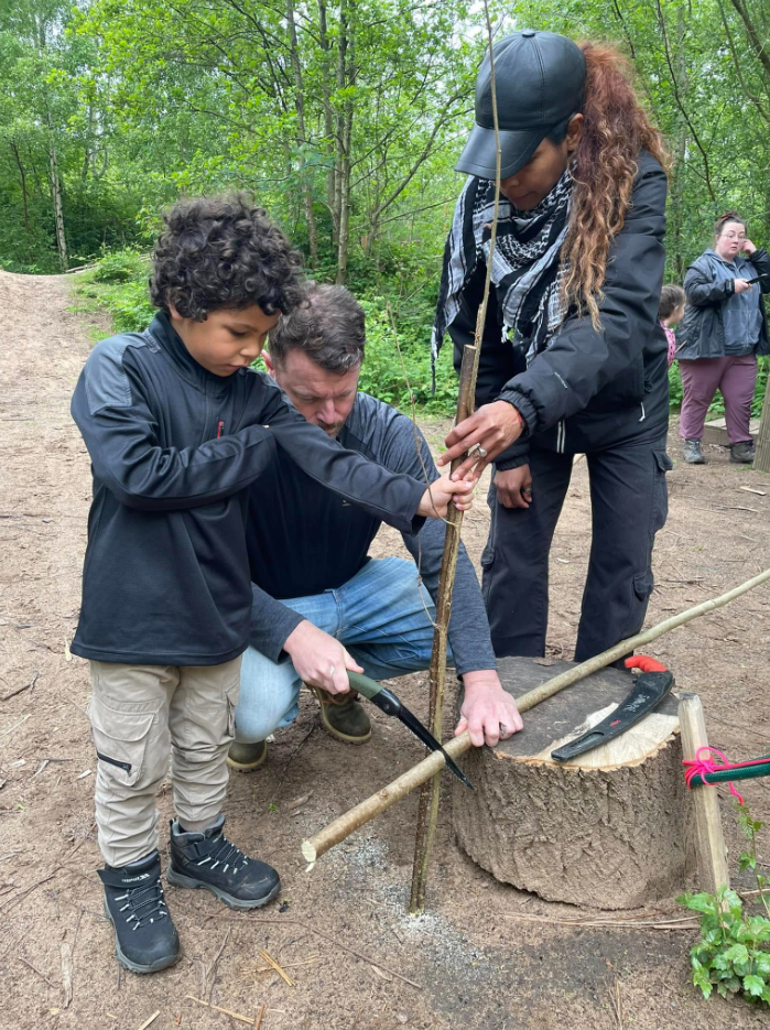 Family Bushcraft Adventure Lesson in Wrexham gallery 5