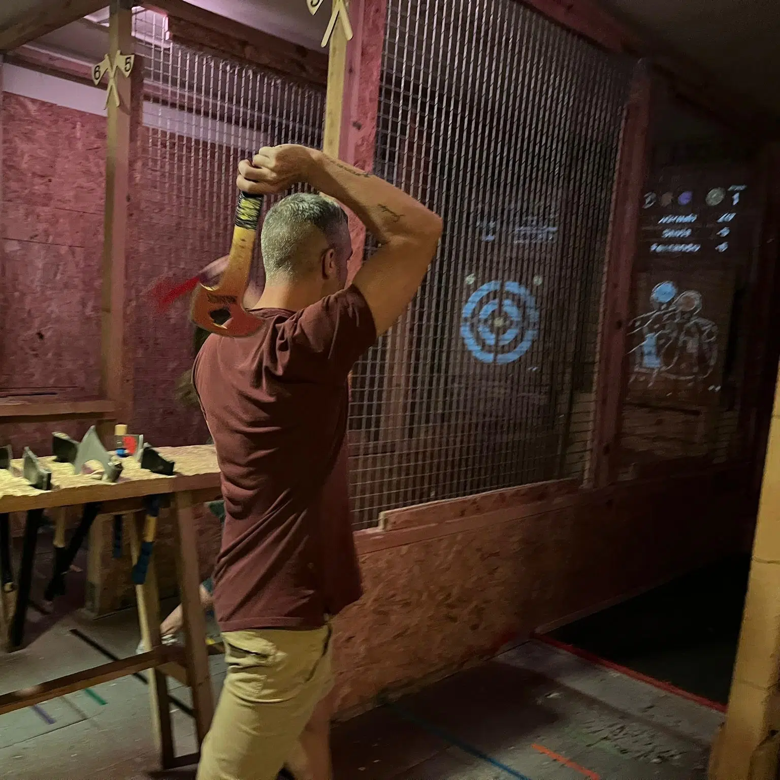 Classic Axe Throwing Session in Atocha, Madrid, photo 2