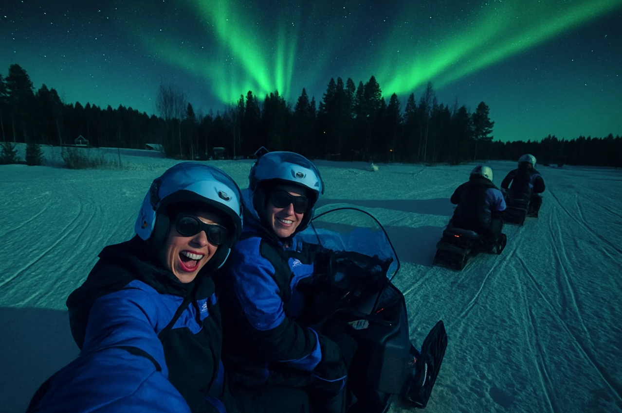 Rovaniemi Snowmobile Evening Safari and Northern Lights Experience, listing photo