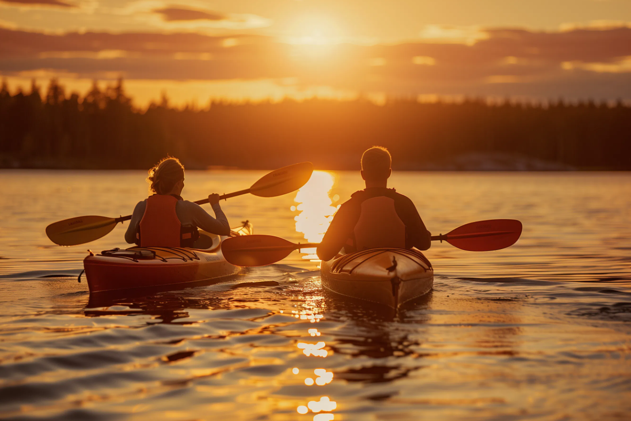 Midnight Sun Canoeing Tour & Barbeque in Rovaniemi, photo 3