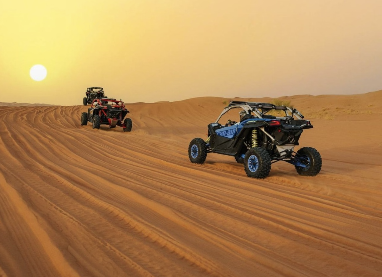 Early Morning Desert Buggy Experience with Sandboarding & Camel Interaction gallery 5
