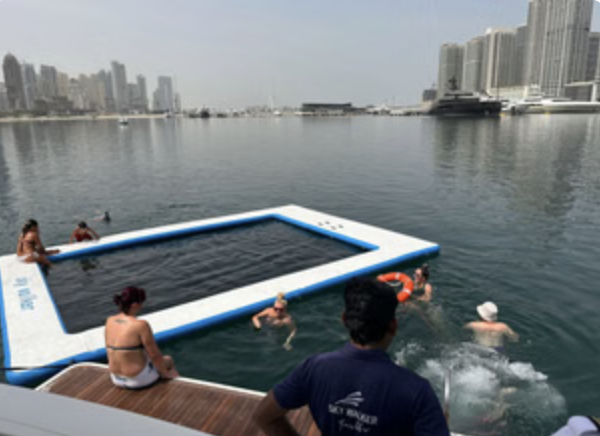 Dubai Yacht Cruise with Waterslide, Snorkelling, BBQ & Open Bar, photo 4