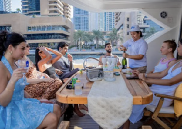 Dubai Yacht Cruise with Waterslide, Snorkelling, BBQ & Open Bar, photo 3