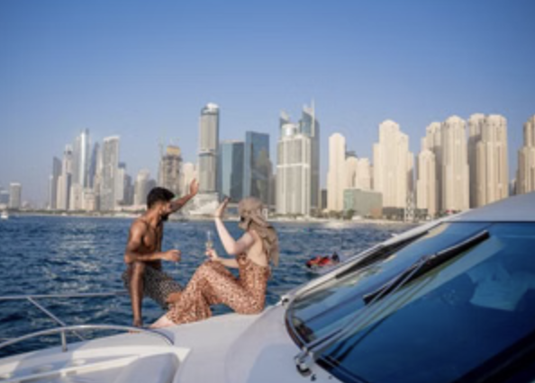 Dubai Marina Sunset & Night Yacht Cruise with Drinks gallery 4