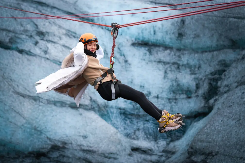 Glacier Hiking and Zip Line Adventure in Sólheimajökull, Iceland, photo 4