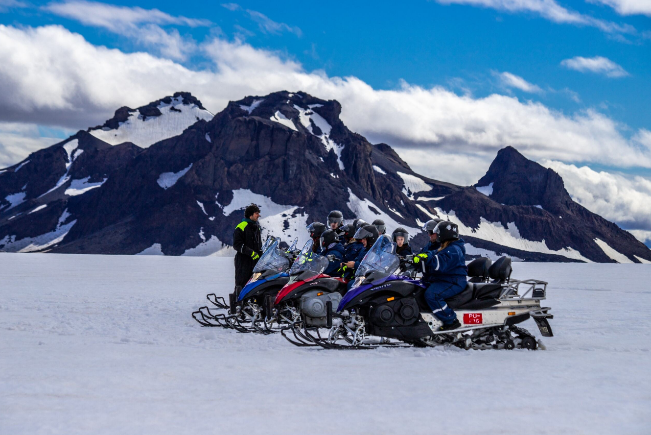 Hot Spring and Cool Glacier Snowmobile Adventure gallery 3