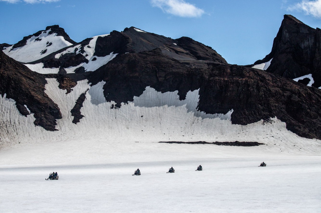 Hot Spring and Cool Glacier Snowmobile Adventure gallery 5