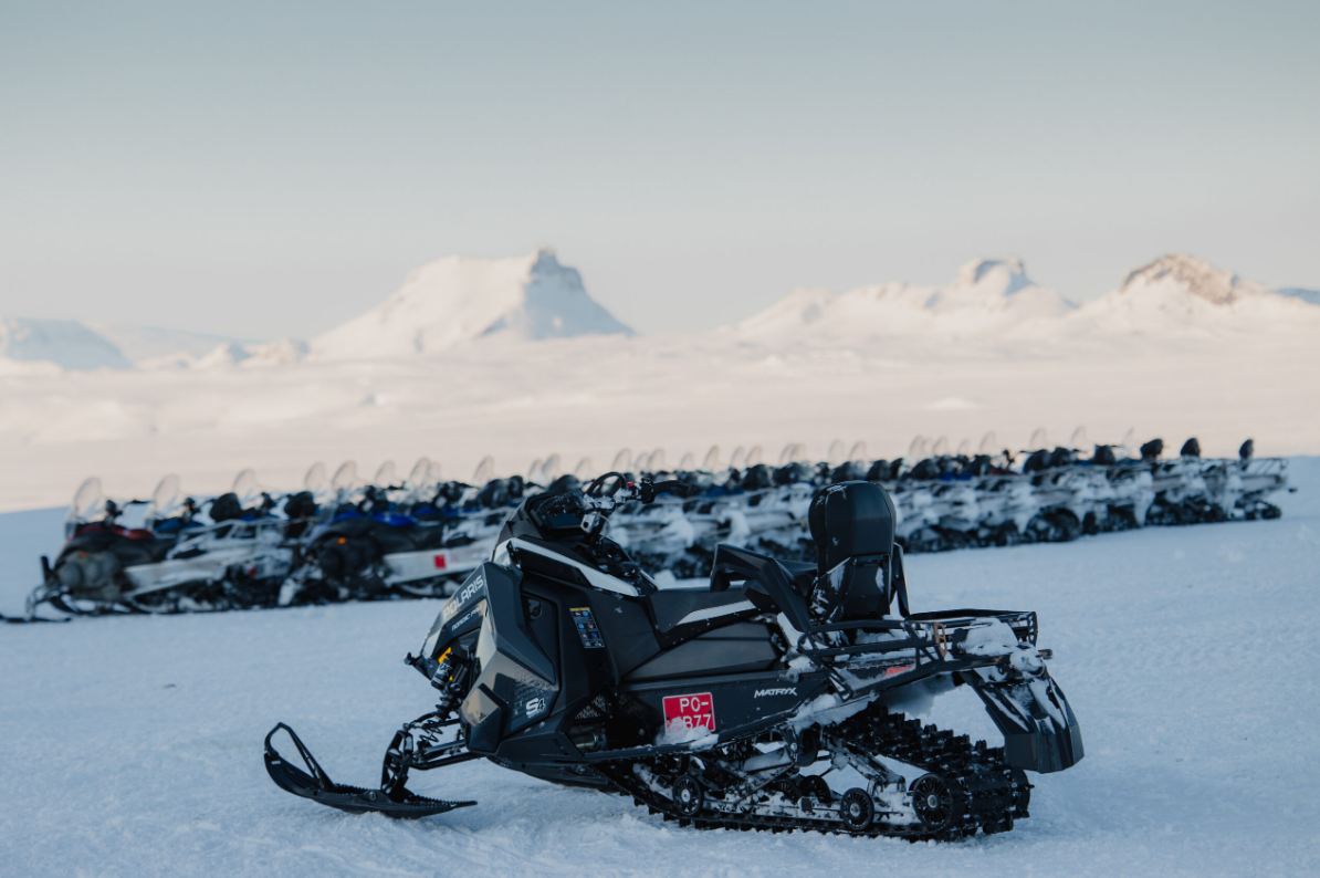 Hot Spring and Cool Glacier Snowmobile Adventure gallery 9