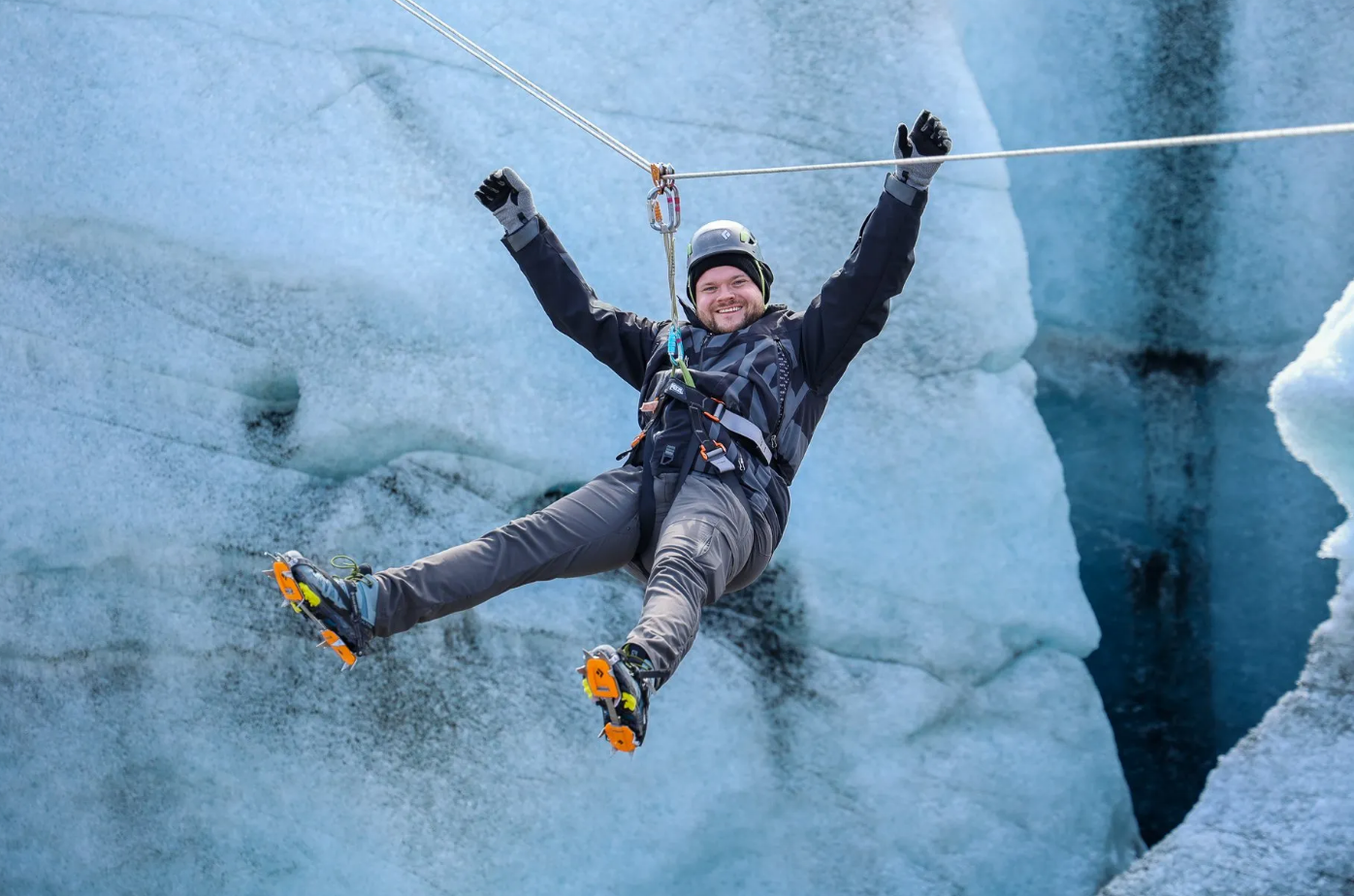 Solar Eclipse 2026 Zip Line and Glacier Hike Adventure, Iceland gallery 3